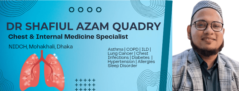 places:{"author":"Dr. Shafiul Azam Quadry – Chest Diseases & Medicine Specialist","authorUri":"https://maps.google.com/maps/contrib/106474251642956234484","mapsUri":"https://www.google.com/maps/place//data=!3m4!1e2!3m2!1sCIABIhB2jpXjpqcjaV5FJmOjuwCV!2e10!4m2!3m1!1s0x3755bf48d190c5a5:0x1cb7f0e83db39c02"}